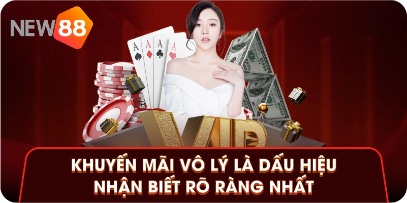 Khuyến mãi vô lý là dấu hiệu nhận biết rõ ràng nhất